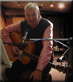 Peter O'Brien in the studio